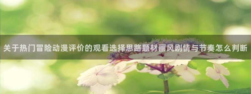 夫妇以上恋人未满动漫:关于热门冒险动漫评价的观看选择思路题材画风剧情与节奏怎么判断