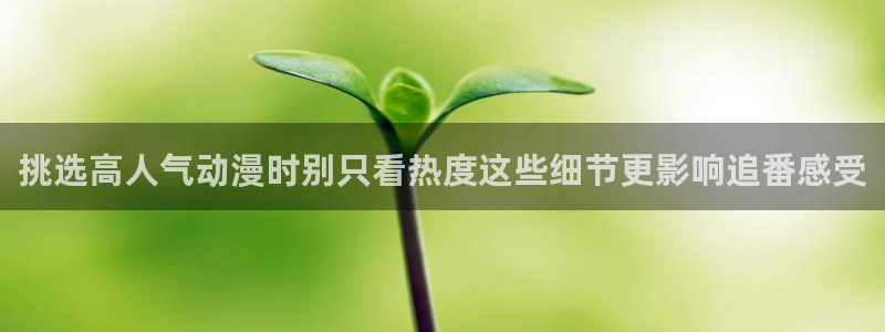 动漫之家在线观看:挑选高人气动漫时别只看热度这些细节更影响追番感受