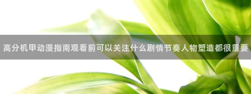 动漫推荐在线观看