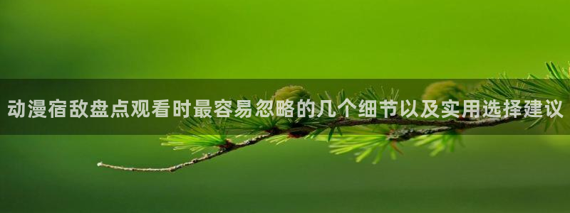 动漫之岛:动漫宿敌盘点观看时最容易忽略的几个细节以及实用选择建议